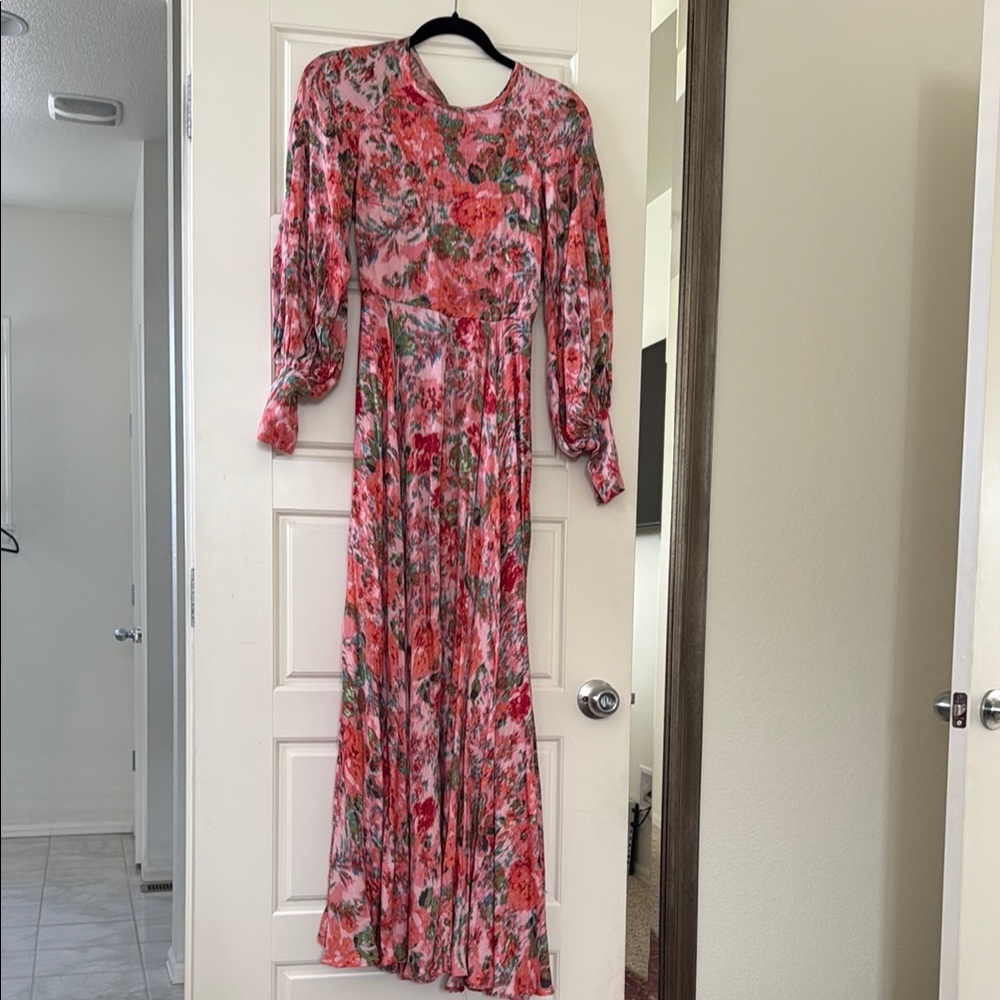 Floral Pink Maxi Dress